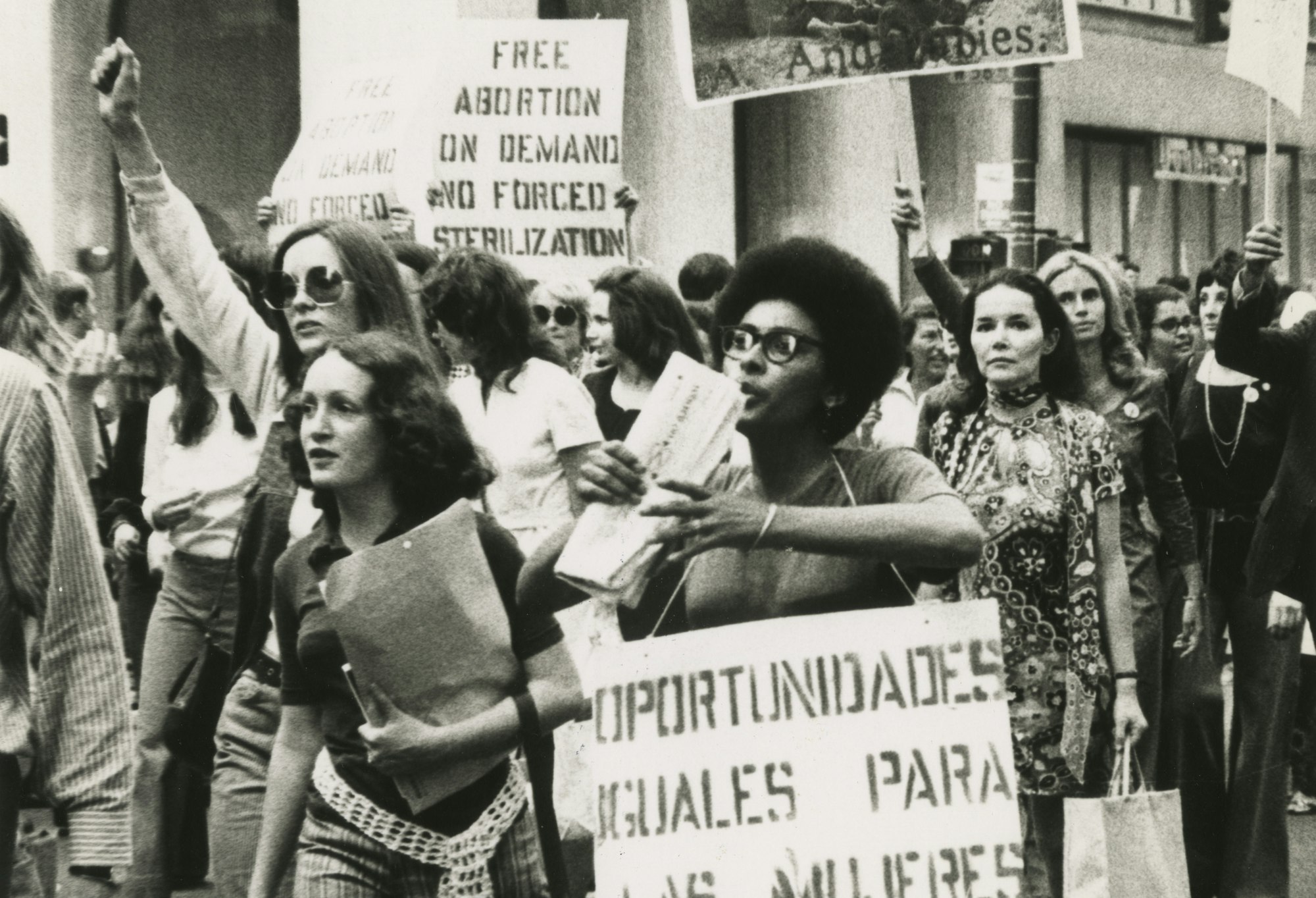 The Women’s Strike for Equality on August 26, 1970 marked the 50th anniversary of the passing of the 19th Amendment and issued new demands for women’s equality, including equality in work opportunities, free childcare, and abortion on demand. In New York City, 10,000 people marched down Fifth Avenue towards Bryant Park.