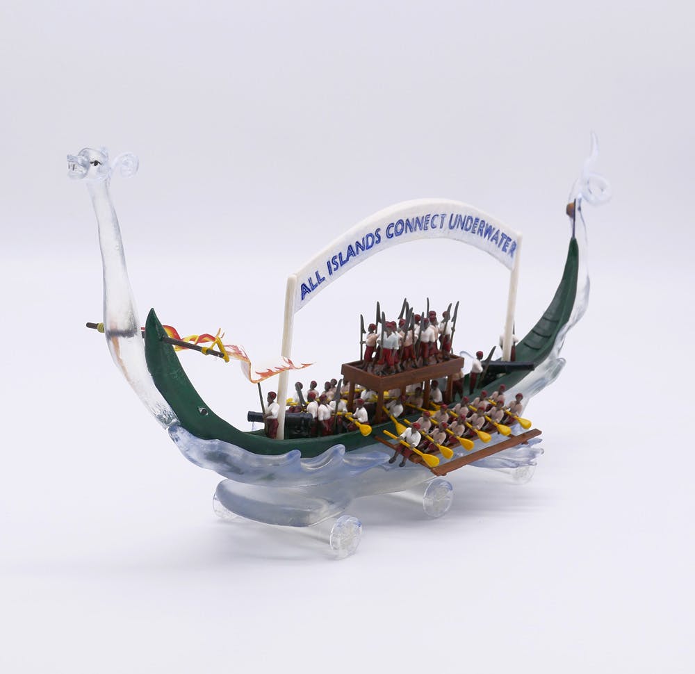 Beatrice Glow (b. 1986), Nancy Jouwe (b. 1967), Wim Manuhutu (b. 1959), All Islands Connect Underwater, 2023