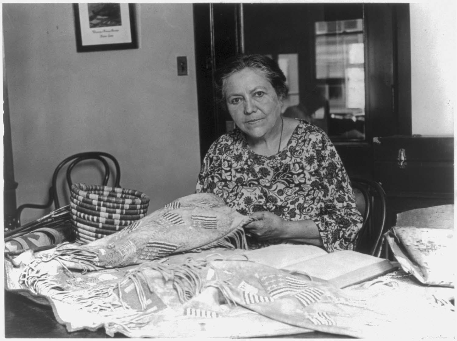 Mrs. Marie Louise Bottineau Baldwin with her art collection, 1925. Library of Congress, Prints & Photographs Division, Washington, D.C.
