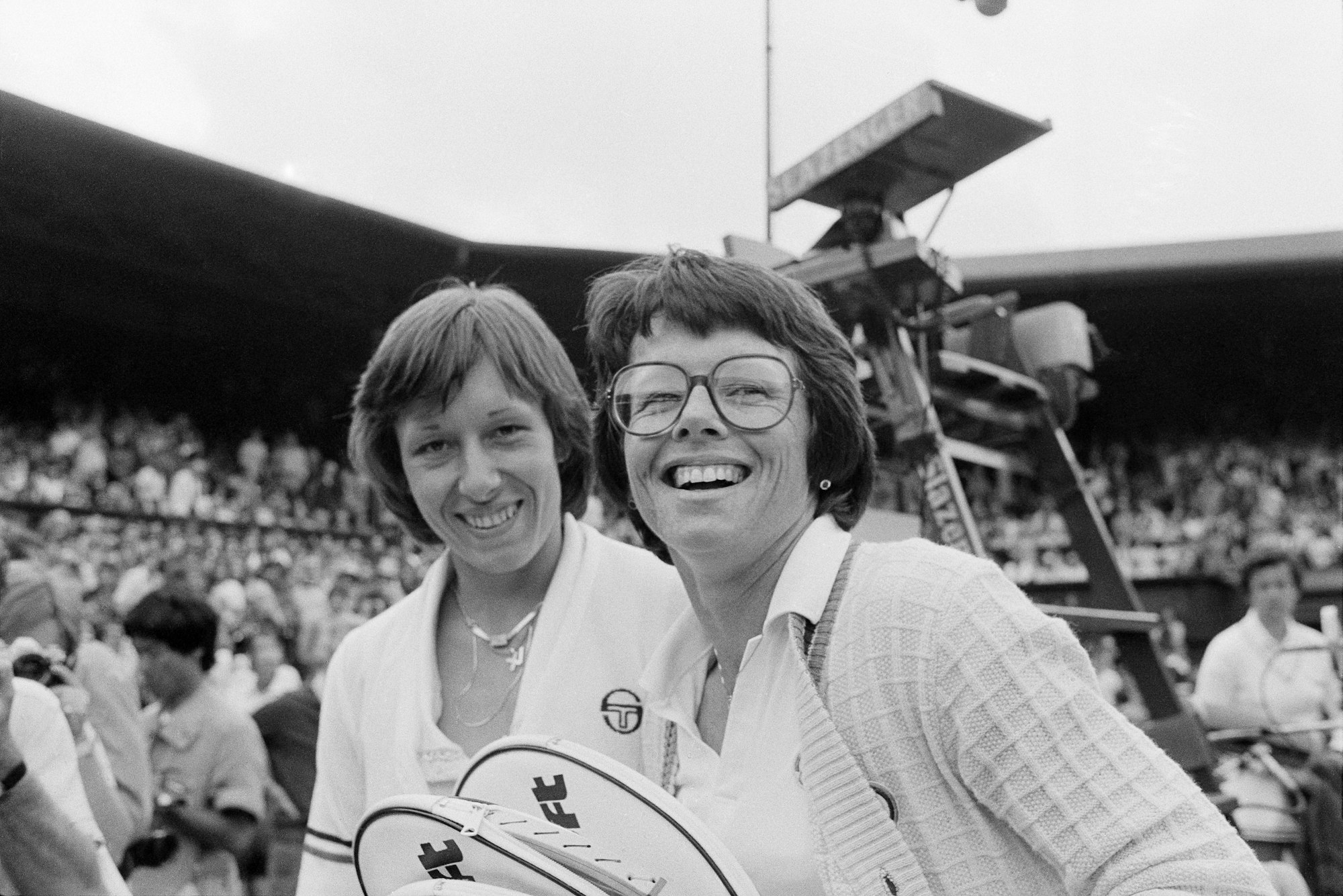Billie Jean King partnered with Martina Navratilova in Ladies Doubles at Wimbledon to win her record setting 20th Wimbledon Championship, 1979.