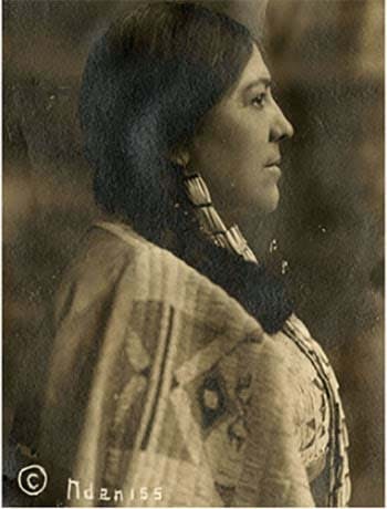 1911 photo of Marie Bottineau Baldwin, from her personnel file.