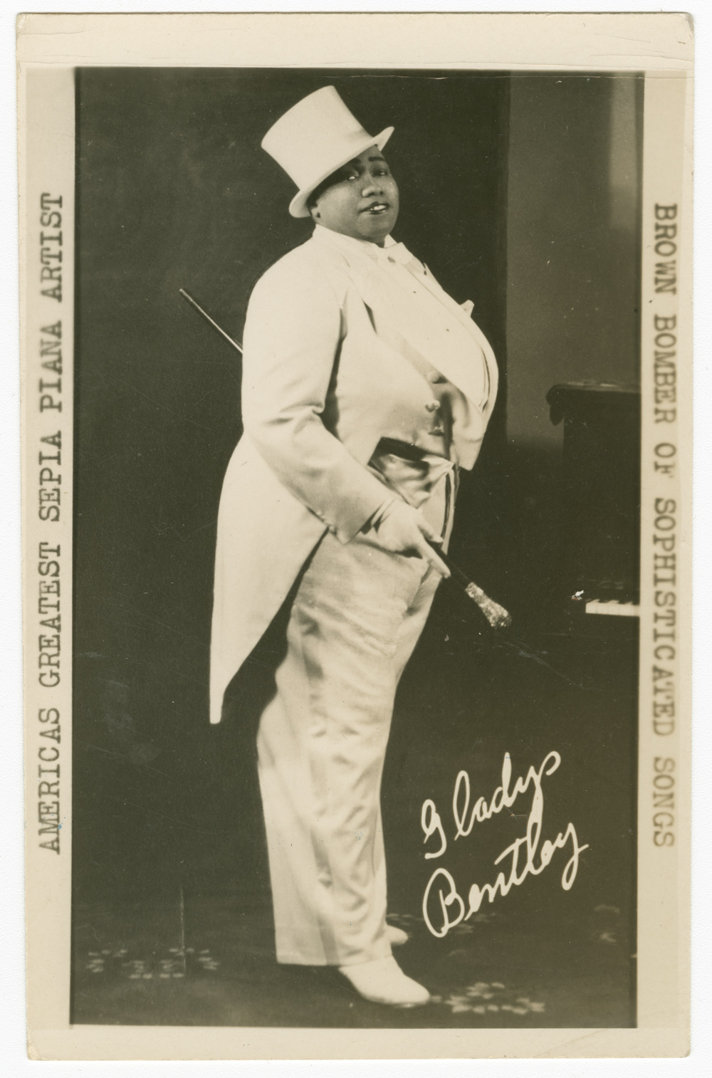 Unidentified photographer, Gladys Bentley, 1946-1949. Gelatin silver print. Collection of the Smithsonian National Museum of African American History and Culture