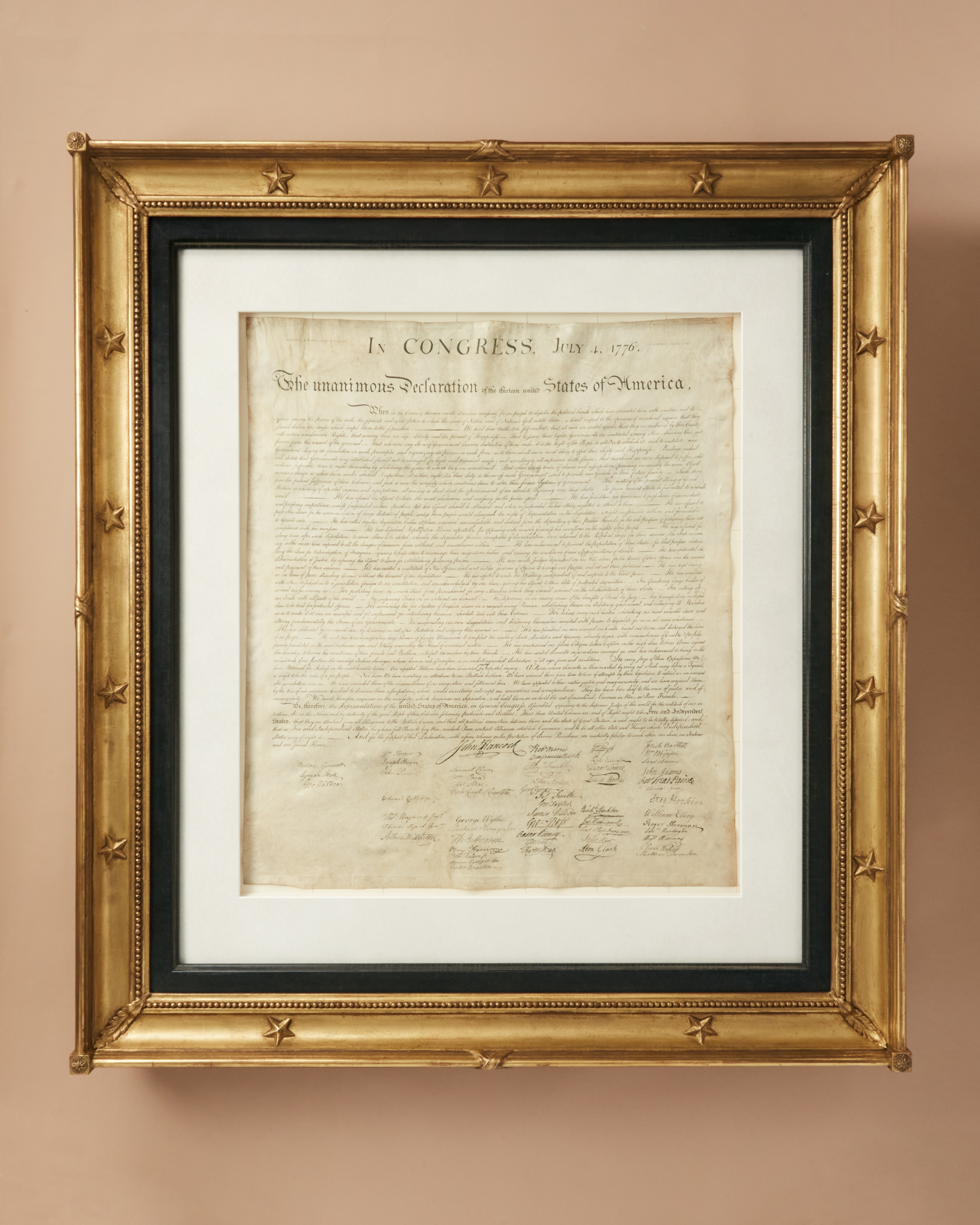 [The Declaration of Independence] In Congress, July 4, 1776 (Washington, DC: Stone, for the Department of State, 1823). Photograph by Vincent Dilio. Courtesy of David M. Rubenstein.