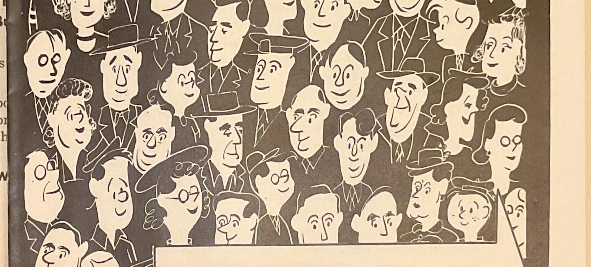 Pamphlet cover with an illustration showing a crowd of white faces and the words, "What's Wrong with This Picture*.