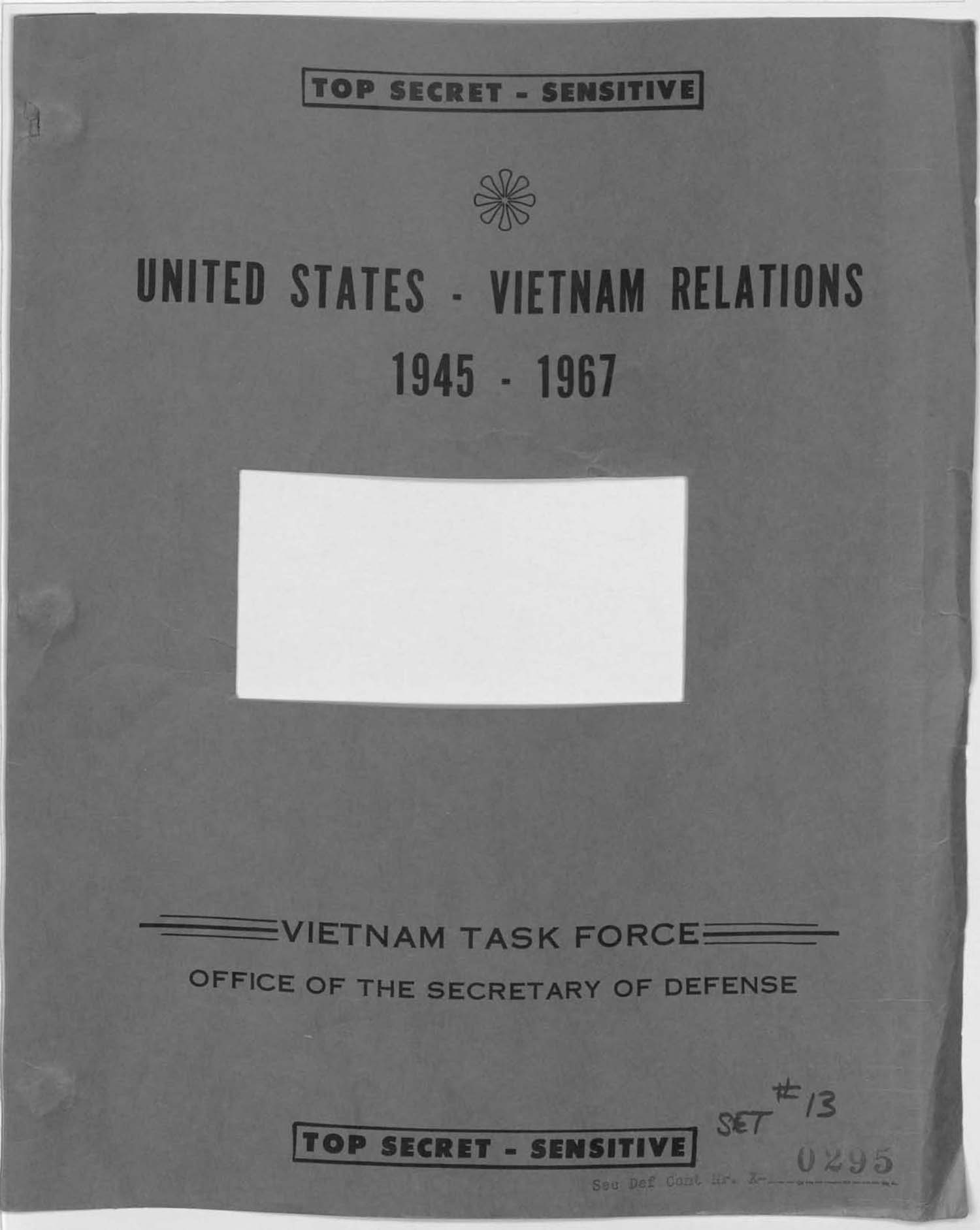 Excerpt of the nearly 7,000 pages of the Pentagon Papers