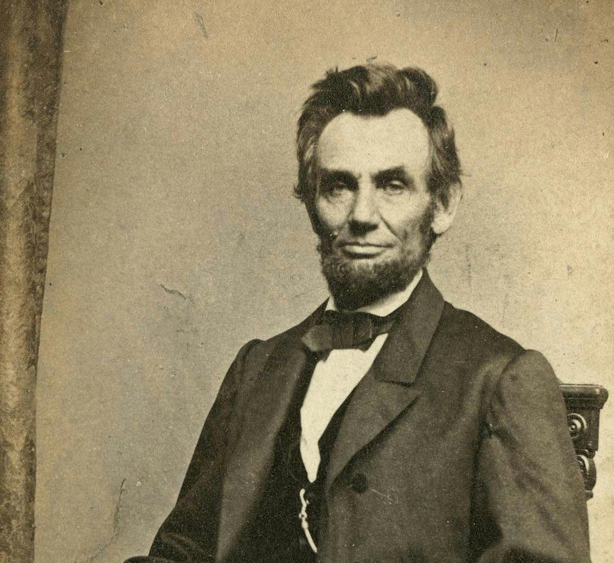 Mathew Brady, Portrait of Abraham Lincoln, April, 1865. New-York Historical Society.