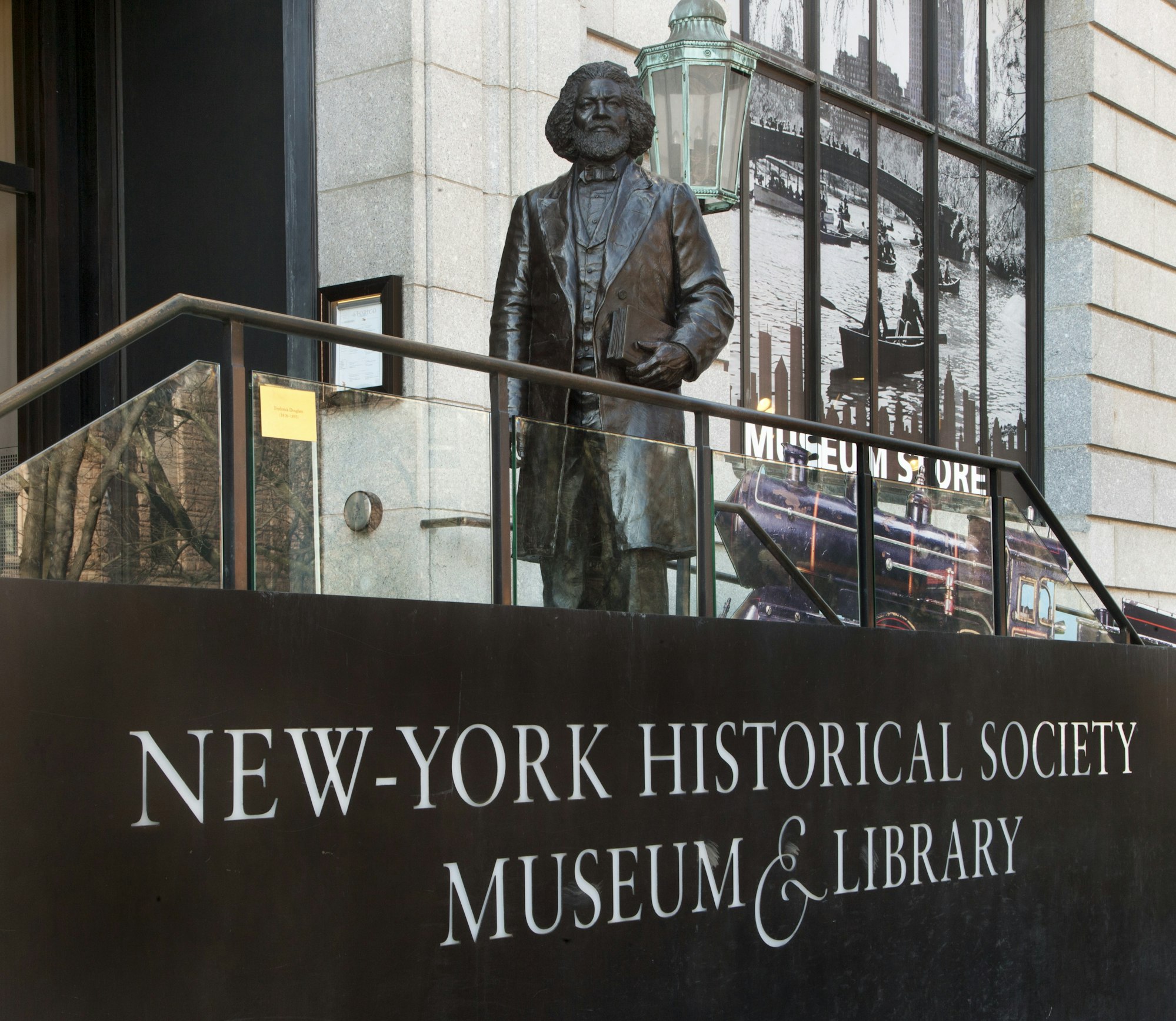 frederick douglass outside the 77th st entrance