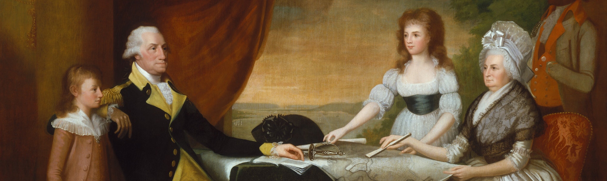 Edward Savage, The Washington Family, 1789-1796. Oil on canvas. Andrew W. Mellon Collection, National Gallery of Art.
