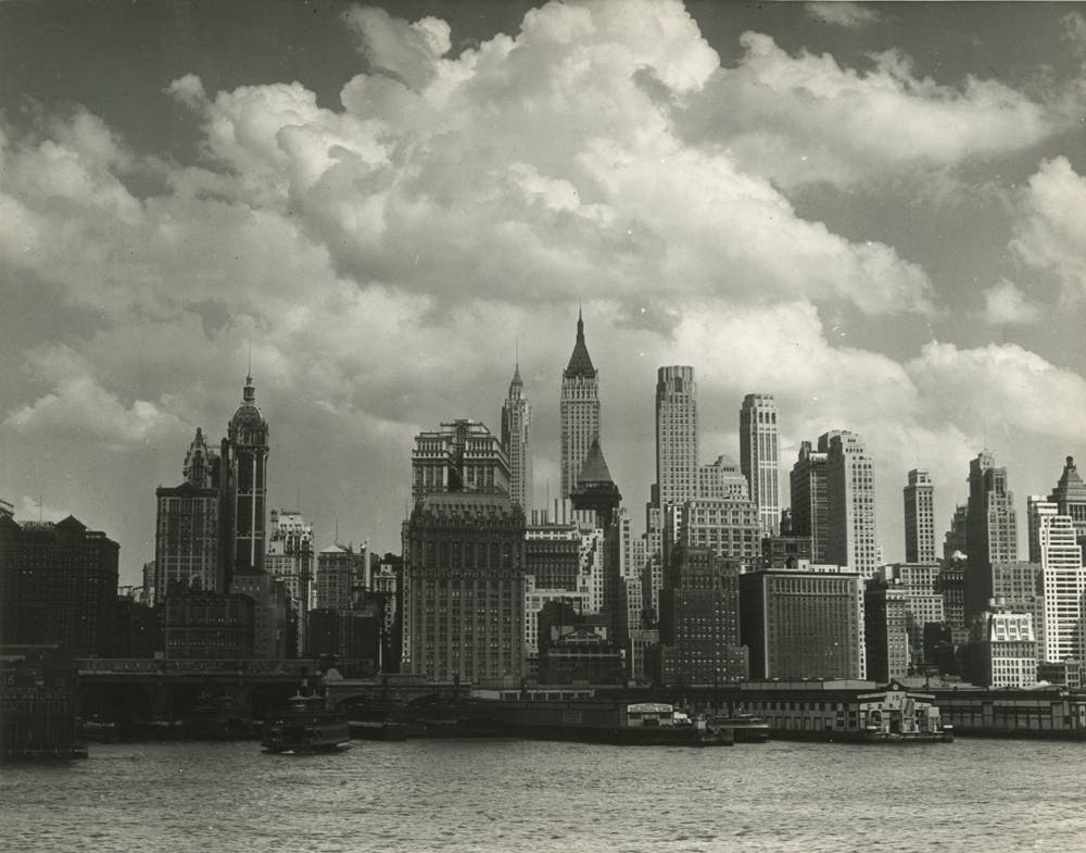 The manhattan skyline from the 1930s from the Irving Brown collection