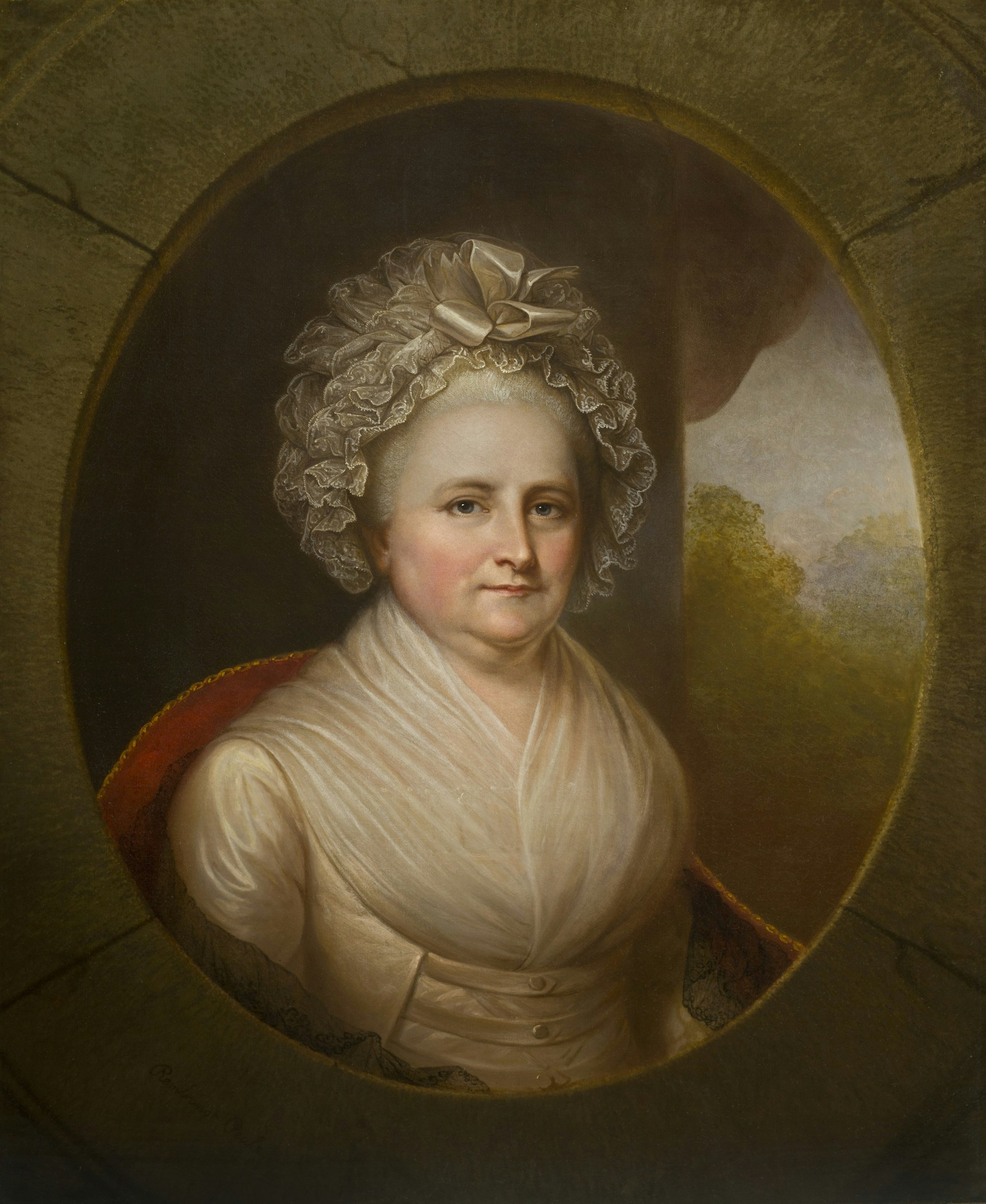Rembrandt Peale (1778–1860). Mrs. George Washington (Martha Dandridge Custis, 1731–1802), 1853. New-York Historical Society, Bequest of Caroline Phelps Stokes.