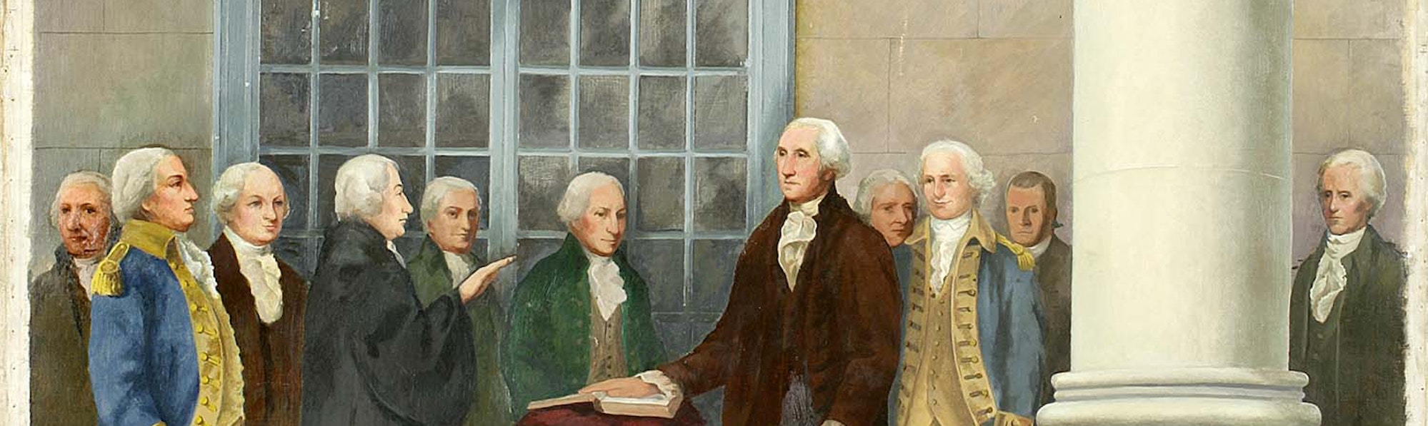 Keith Shaw Williams (1906 - 1951). Inauguration of George Washington at Federal Hall, New York City, 1789. 1938.