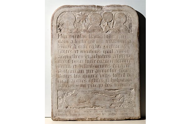 Tombstone of Nicholas Flamel