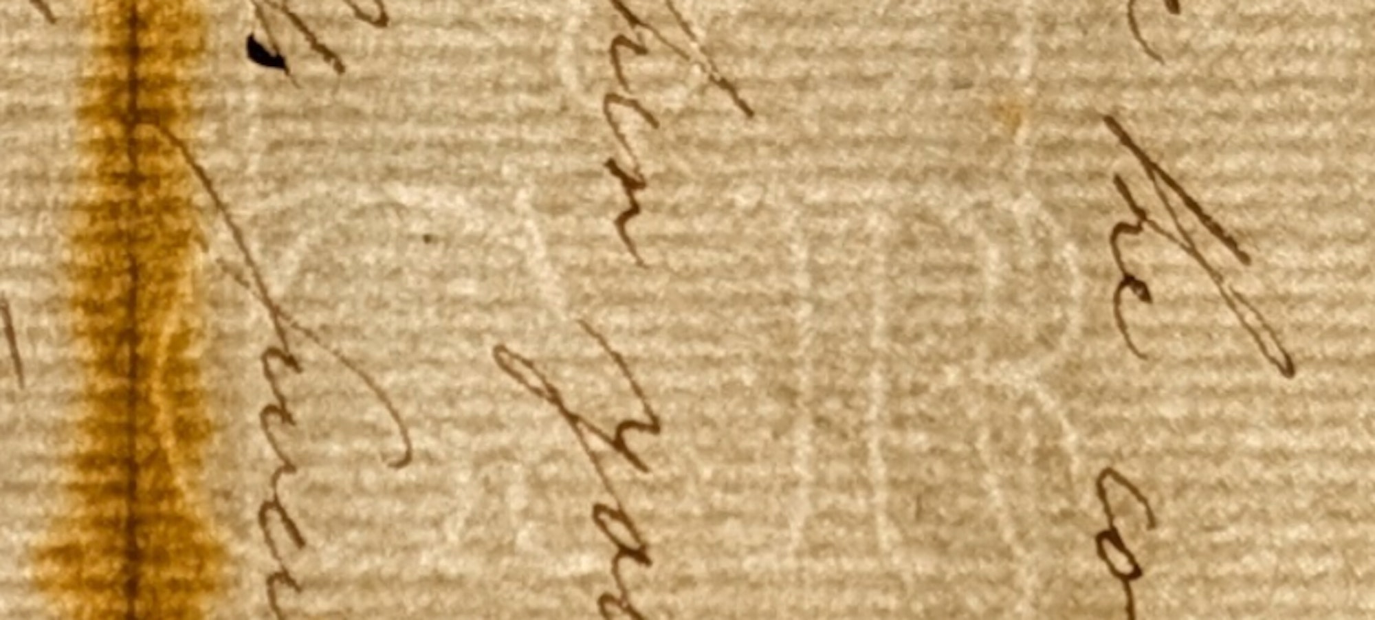 Giles's manuscript on the left with the watermark visible.