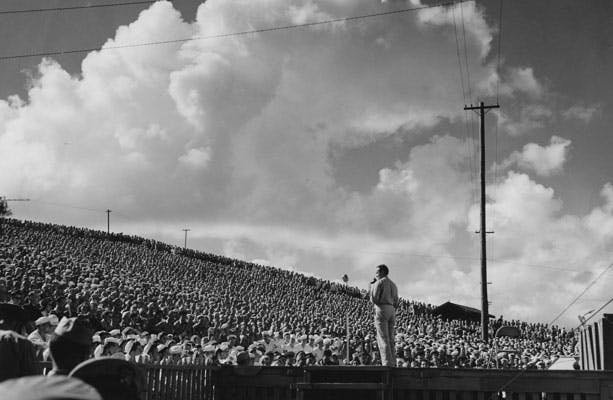 Bob Hope in New Caledonia, 1944. Courtesy of the Bob & Dolores Hope Foundation