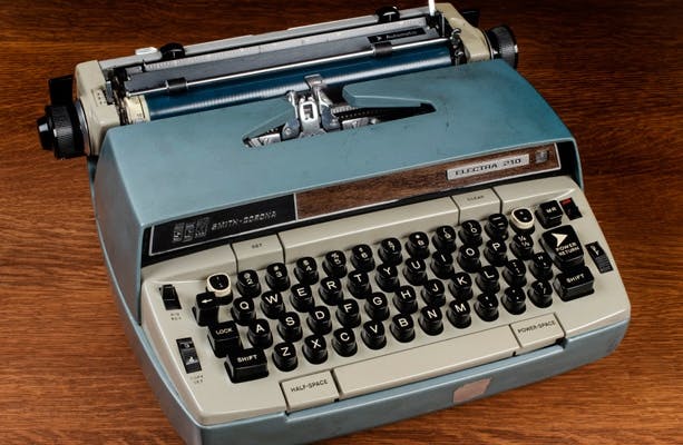 Smith Corona, Canada. Electra 210 typewriter, circa 1970s. Robert A. Caro Archive, Patricia D. Klingenstein Library, New-York Historical Society