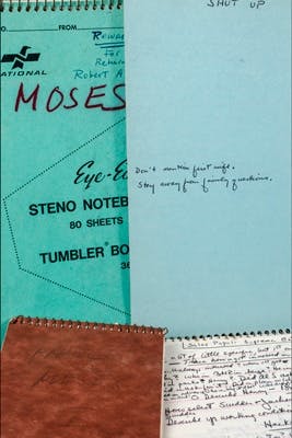 Robert A. Caro. Robert Moses interview notes, ca. 1970. Robert A. Caro Archive, Patricia D. Klingenstein Library, New-York Historical Society