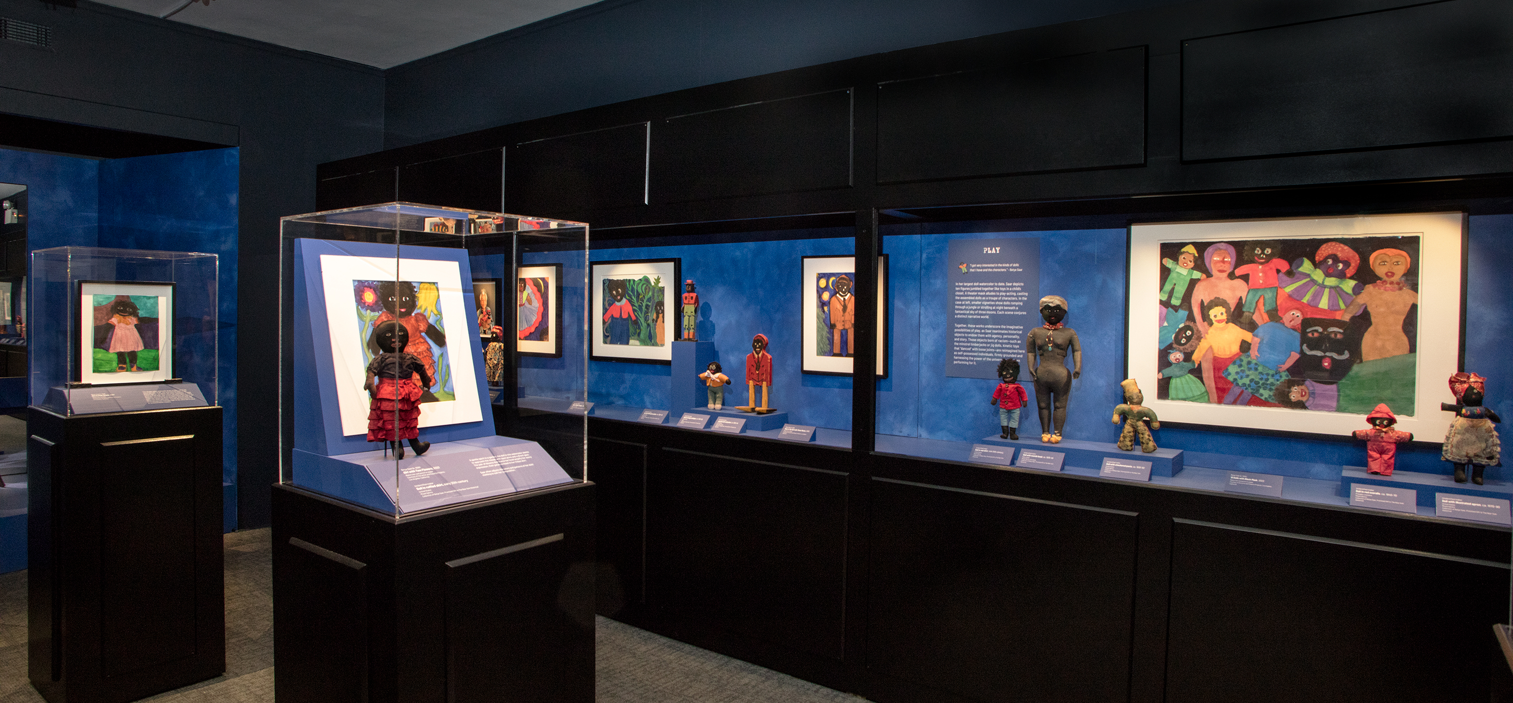 Betye Saar Black Dolls gallery installation