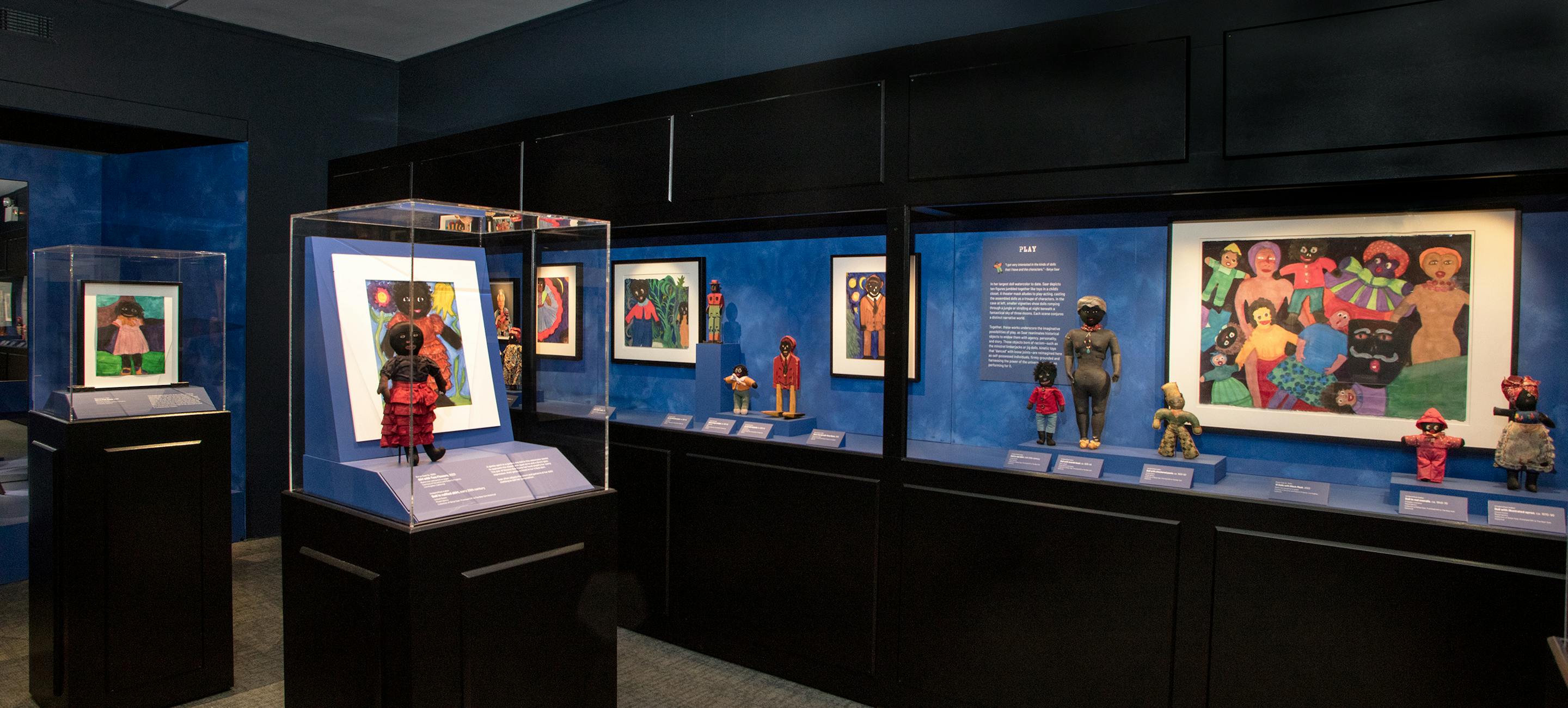 Betye Saar Black Dolls gallery installation